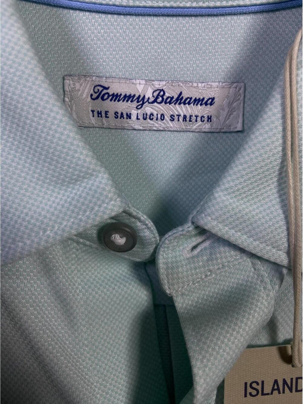 NWT Tommy Bahama Island Zone ST225361 New San Lucio Stretch Supima Shirt Small - Picture 4 of 15